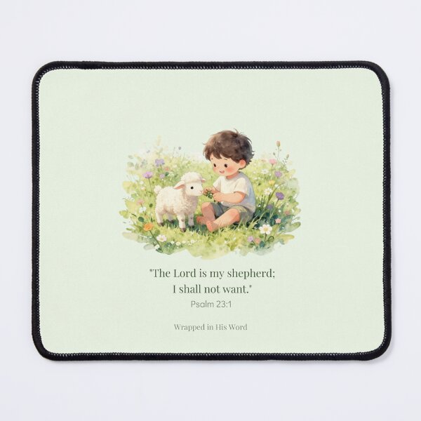Item preview, The Lord Is My Shepherd – Psalm 23:1 | Wrapped in His Word designed and sold by BCapybara.