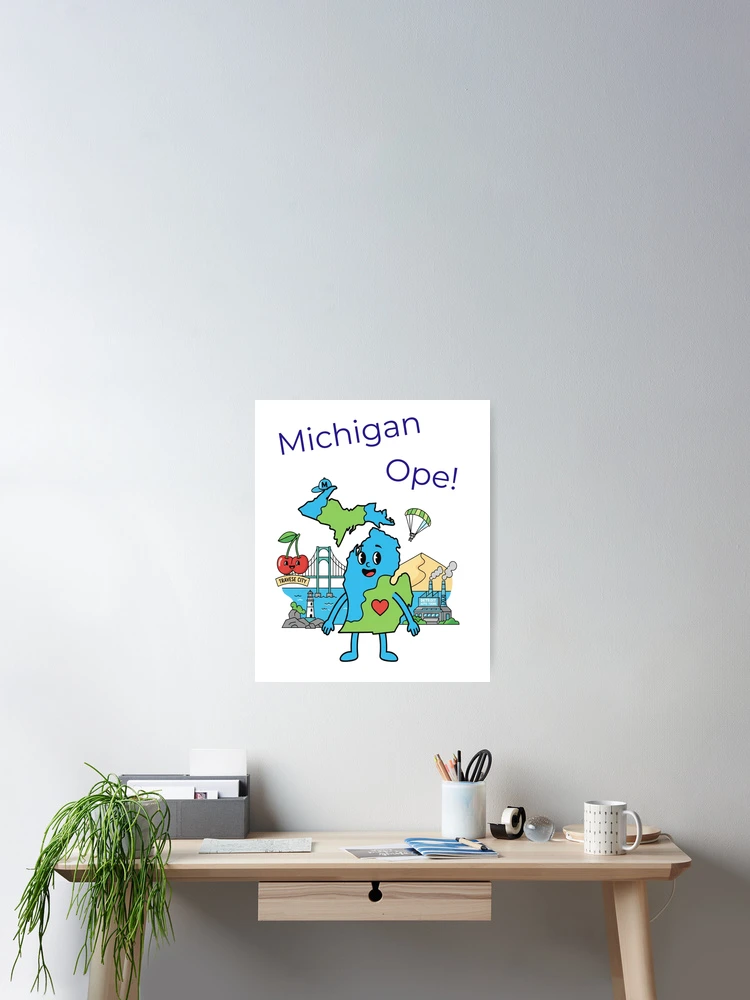 Thumbnail 2 of 3, Poster, Michigan designed and sold by 5PointsDigital.