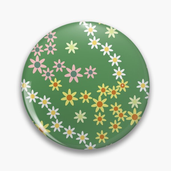 Item preview, 70s Retro Daisy Meadow – Groovy Green Botanical Pattern designed and sold by ThiagoSDantas.