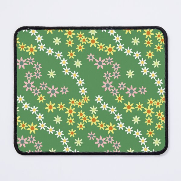 Item preview, 70s Retro Daisy Meadow – Groovy Green Botanical Pattern designed and sold by ThiagoSDantas.