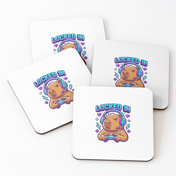 Item preview, Locked In Gamer Capybara Cute Gaming Meme Retro Pixel Art Design designed and sold by ASfindsStore.