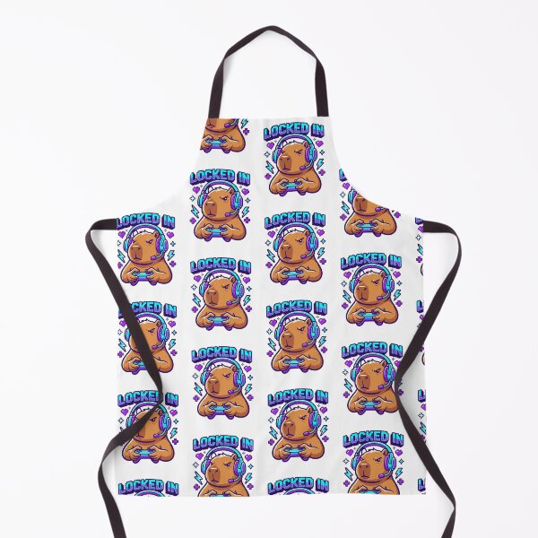 Item preview, Locked In Gamer Capybara Cute Gaming Meme Retro Pixel Art Design designed and sold by ASfindsStore.