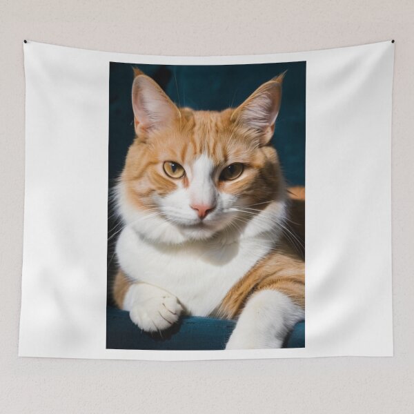Item preview, charming_cat_portrait__friendly_expression__8XV8TKI0 designed and sold by DoodyPets.