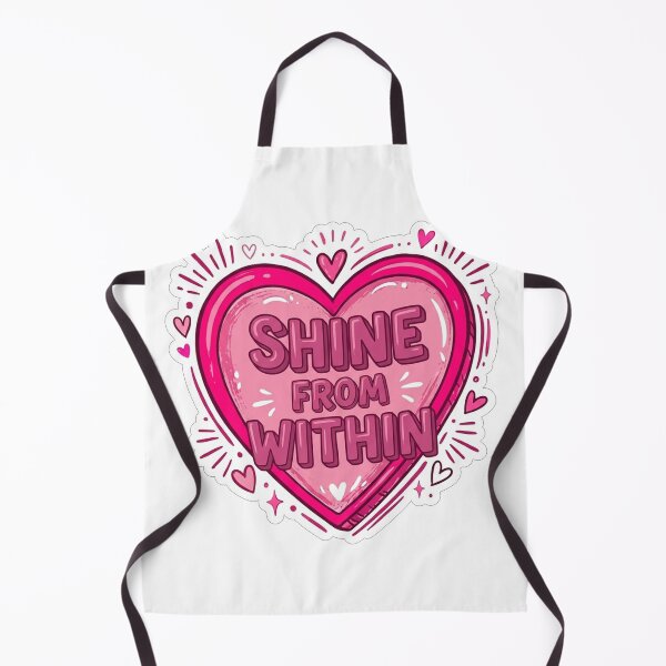 Item preview, Shine From Within Pink Heart Motivational Quote designed and sold by Owcomm.