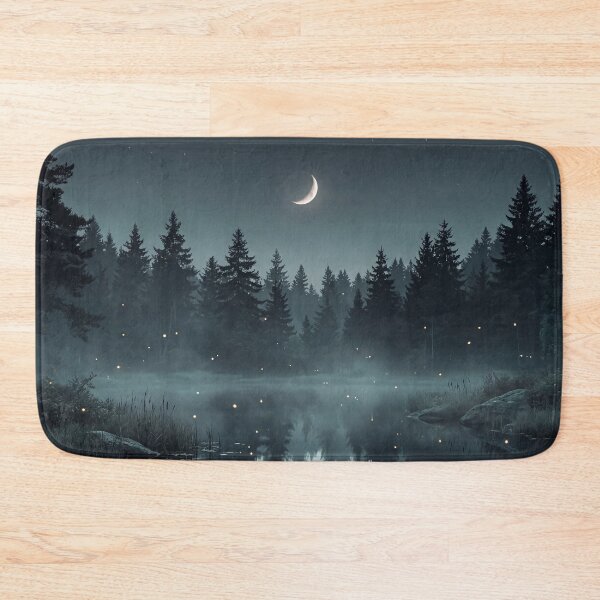 Item preview,  Moonlit Forest Pond designed and sold by ASTRAL ART LAB.