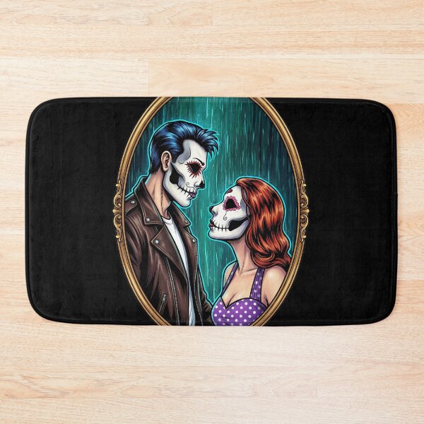 Item preview, Lovers in the Rain Day of the Dead designed and sold by GothTees.