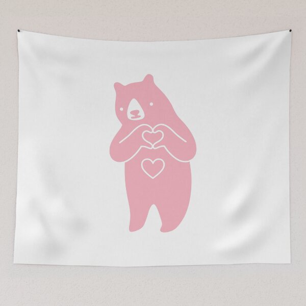 Item preview, pink love bear designed and sold by geraktangan36.