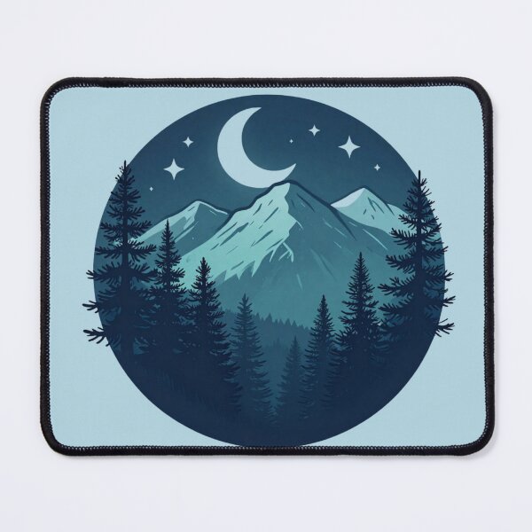 Item preview, Mystical Mountain Wilderness - Where Nature Meets the Cosmos designed and sold by Lumora art.