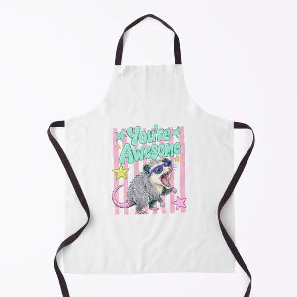Item preview, Cool Screaming Opossum You're Awesome Retro Aesthetic designed and sold by Polarisofficial.