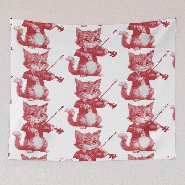 Item preview, Cat Plays Violin designed and sold by kinpirks.