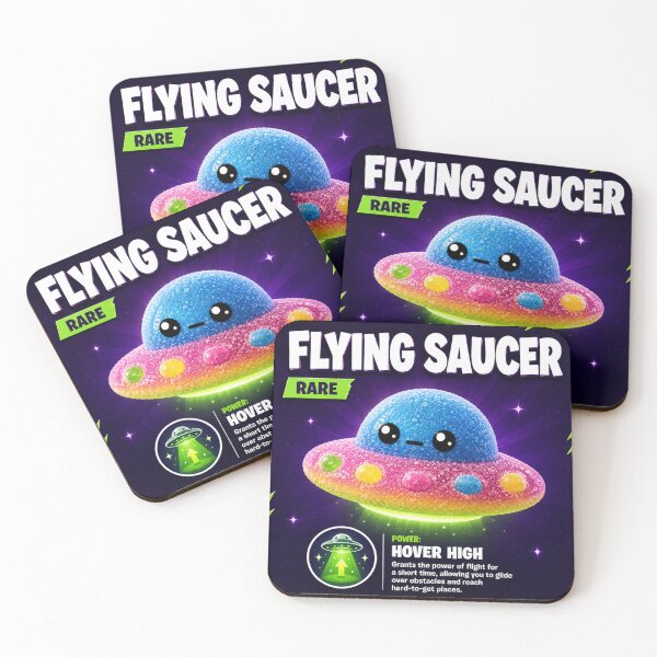 Item preview, Flying Saucer Rare Candy UFO Character designed and sold by Snackwave Ninety.