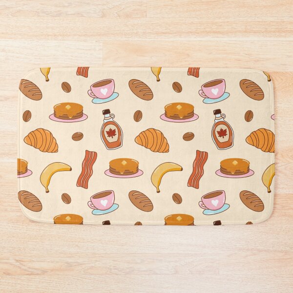 Item preview, Warm and Cozy Hand-Drawn Breakfast Foods Pattern designed and sold by Olive Lane Creative.