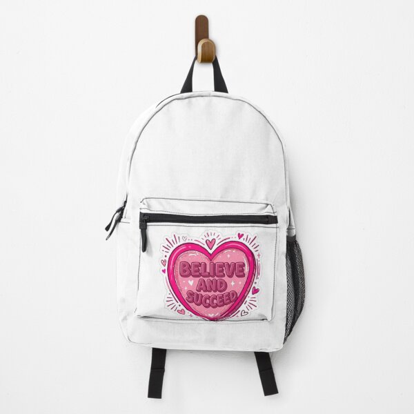 Item preview, Believe and Succeed Pink Heart Motivation designed and sold by Owcomm.