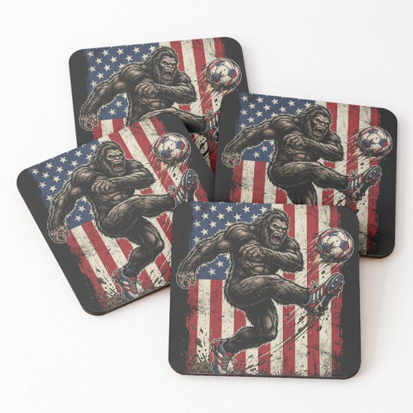 Item preview, Patriotic Bigfoot Soccer Player Team USA 2026 designed and sold by legendaryskins.