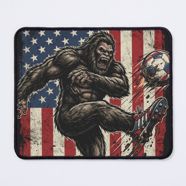 Item preview, Patriotic Bigfoot Soccer Player Team USA 2026 designed and sold by legendaryskins.