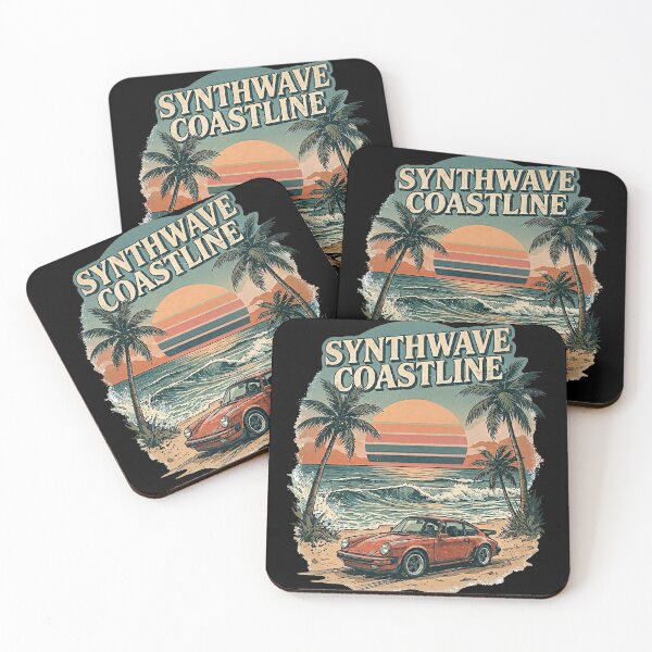 Item preview, Retro Synthwave Beach Sunset Art designed and sold by Pixel Vice Trip.