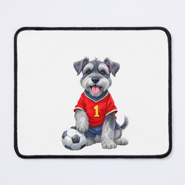 Item preview, Schnauzer Soccer Art designed and sold by Kedspicedesign.