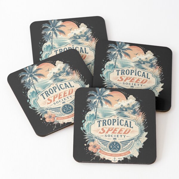 Item preview, Vintage Tropical Car Club Emblem designed and sold by Pixel Vice Trip.
