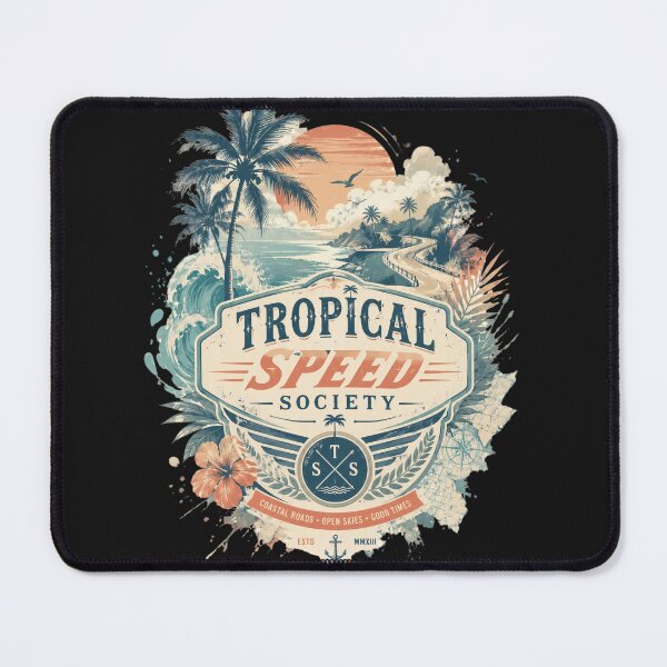 Item preview, Vintage Tropical Car Club Emblem designed and sold by Pixel Vice Trip.