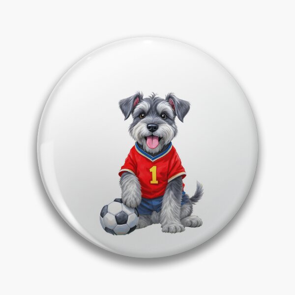 Item preview, Schnauzer Soccer Art designed and sold by Kedspicedesign.