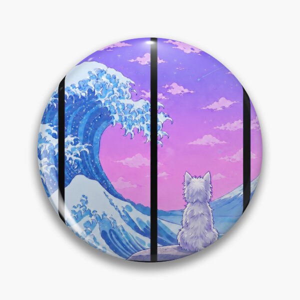 Item preview, Funny West Highland White Terrier Westie Japanese Kanagawa Wave Vapor Japan Boys Girls Kids designed and sold by FurryHavenPH.