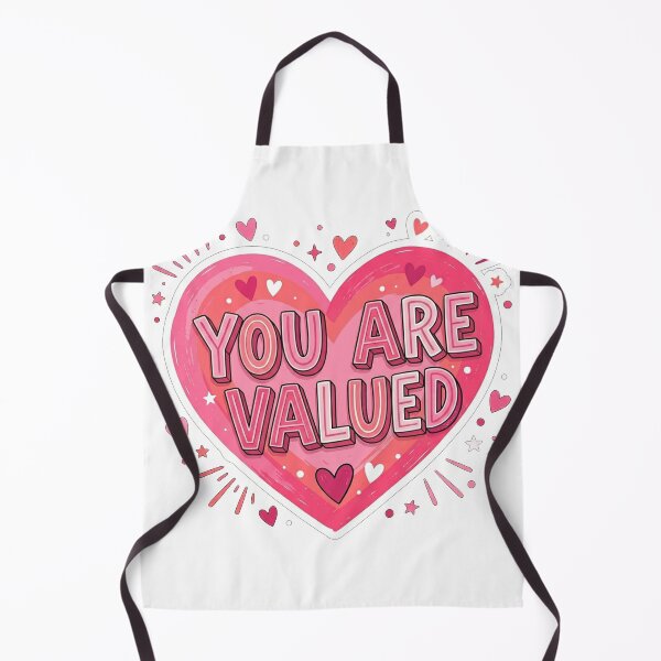 Item preview, You Are Valued Pink Heart Affirmation designed and sold by Owcomm.