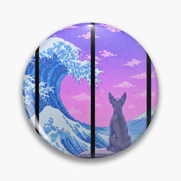 Item preview, Funny Xoloitzcuintli Xolo Japanese Kanagawa Wave Vapor Japan Boys Girls Kids designed and sold by FurryHavenPH.