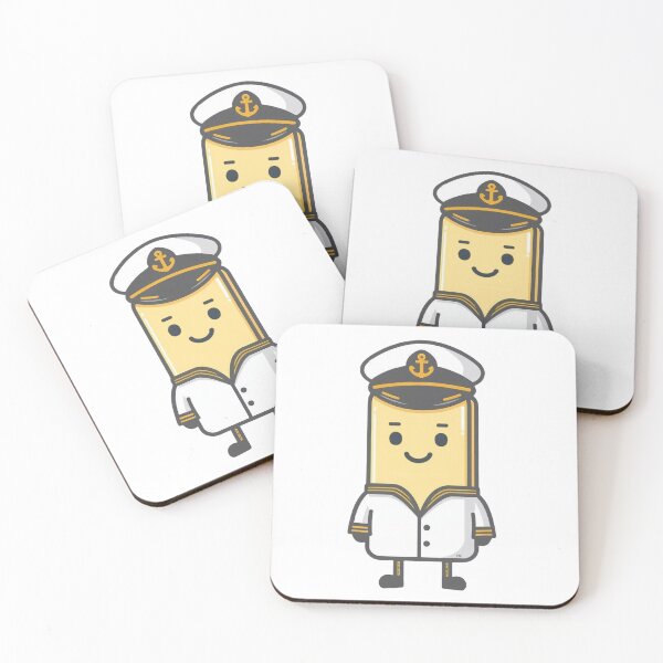 Item preview, Captain Butter | Helmsman — Cute Maritime Food Character Kids Art | Conditioned For Kindness designed and sold by monolithstudio.