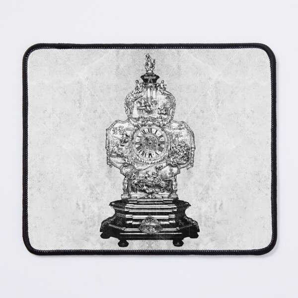 Item preview, 18th Century Baroque Mantel Clock Figurative Relief Dark Art designed and sold by Ghoul Enterprises.