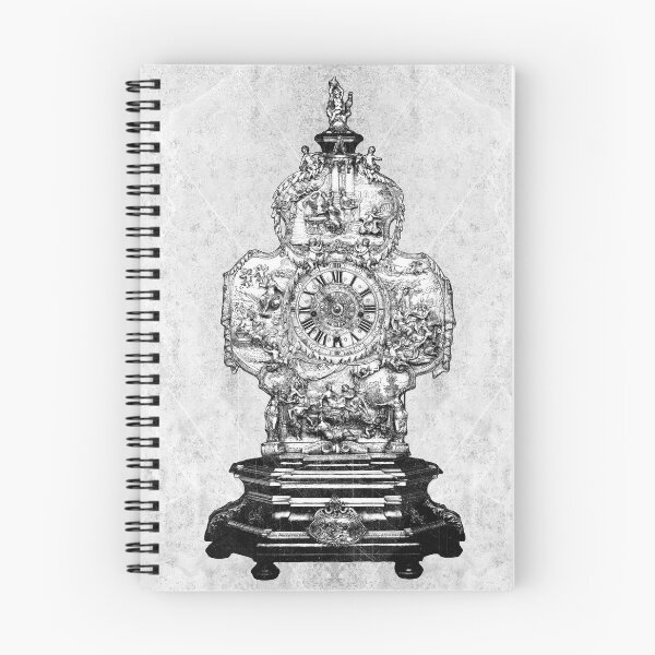 Item preview, 18th Century Baroque Mantel Clock Figurative Relief Dark Art designed and sold by Ghoul Enterprises.