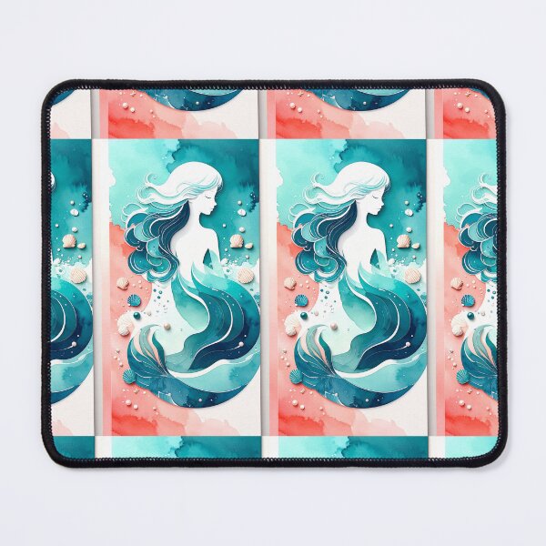 Item preview, Ocean Girl | Mermaid Silhouette Watercolor Art designed and sold by DesignsByTaara.