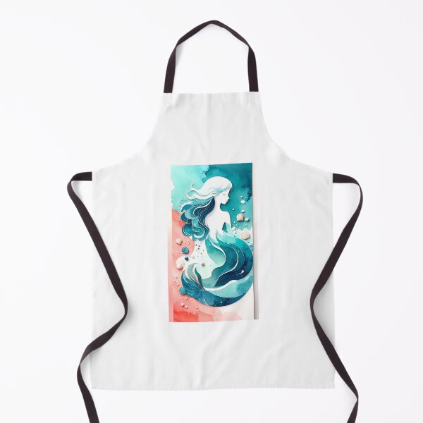 Item preview, Ocean Girl | Mermaid Silhouette Watercolor Art designed and sold by DesignsByTaara.