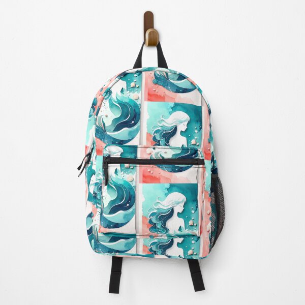 Item preview, Ocean Girl | Mermaid Silhouette Watercolor Art designed and sold by DesignsByTaara.