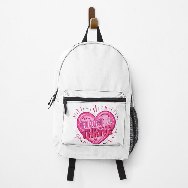 Item preview, Choose To Thrive Pink Heart Motivational Quote designed and sold by Owcomm.