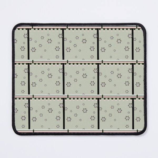 Item preview, Scandi Meadow Border – Modern Sage & Pink Geometric Floral Pattern designed and sold by ThiagoSDantas.