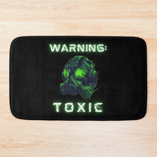 Item preview, Warning Toxic Cyberpunk Gas Mask Sci-Fi Art designed and sold by VectorForge.