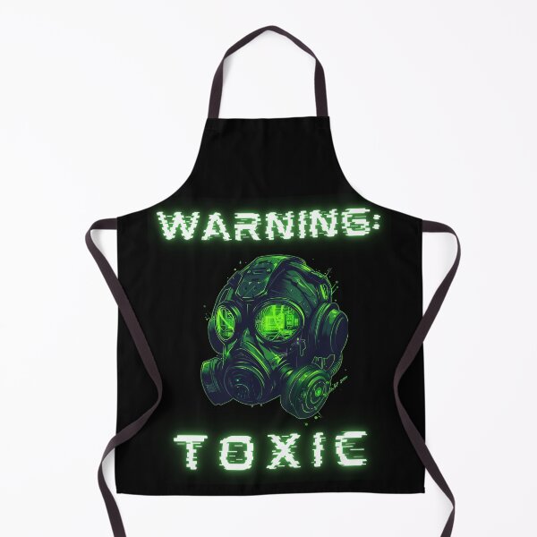 Item preview, Warning Toxic Cyberpunk Gas Mask Sci-Fi Art designed and sold by VectorForge.