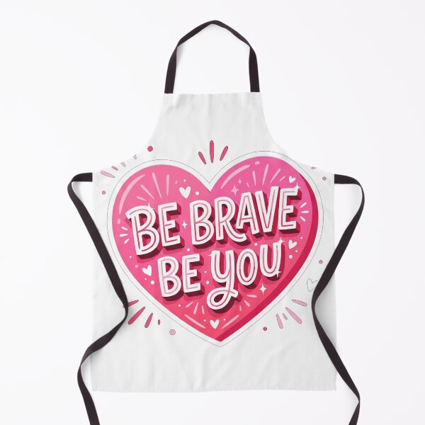 Item preview, Be Brave Be You Pink Heart Motivation designed and sold by Owcomm.