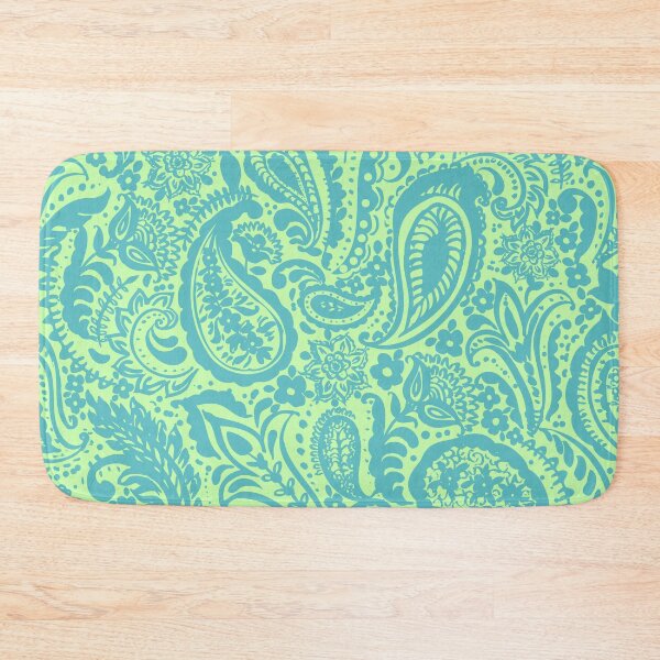 Item preview, Paisley pattern in green designed and sold by bokasin.