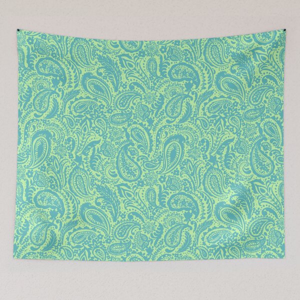 Item preview, Paisley pattern in green designed and sold by bokasin.