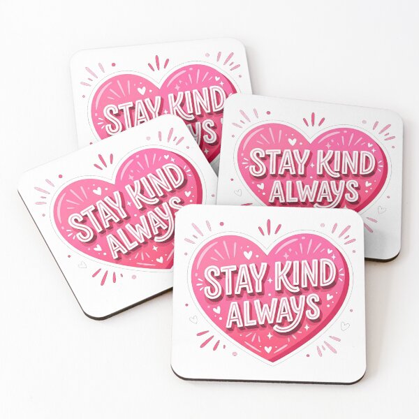 Item preview, Stay Kind Always Heart Quote designed and sold by Owcomm.