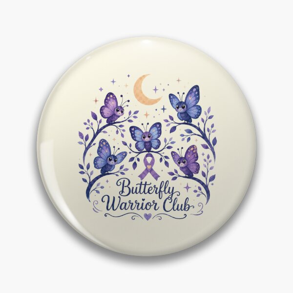 Item preview, Butterfly Warrior Club - Epidermolysis Bullosa Awareness designed and sold by BlackSector77.