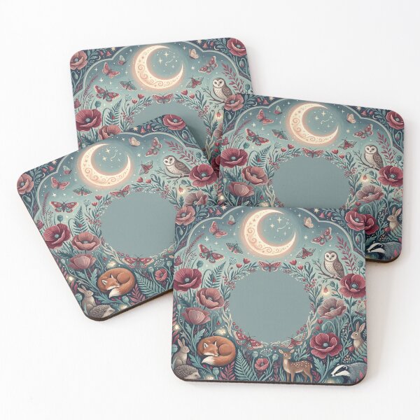 Item preview,  Moon Garden Under the Stars designed and sold by ASTRAL ART LAB.