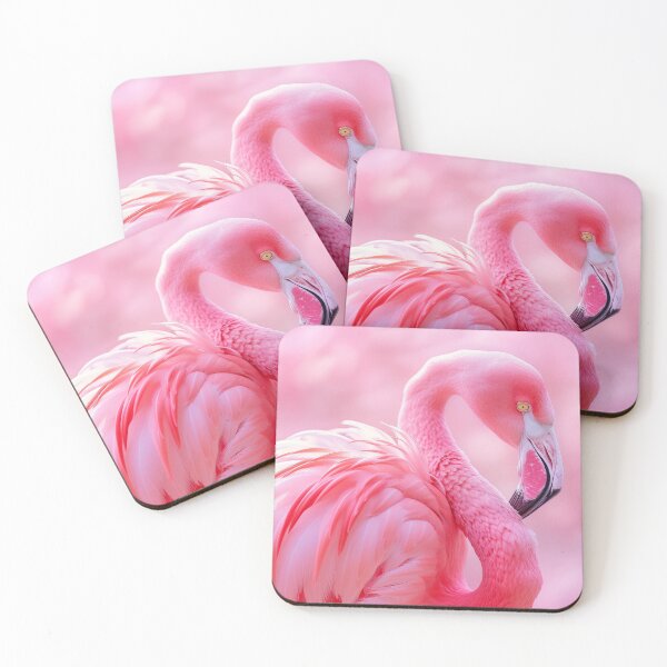 Item preview, Pink flamingo on a pink background.  designed and sold by Soft Oddity.