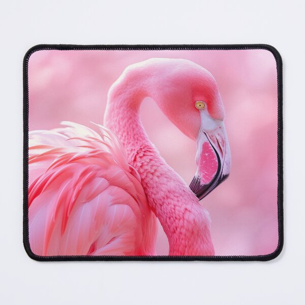 Item preview, Pink flamingo on a pink background. designed and sold by Soft Oddity.
