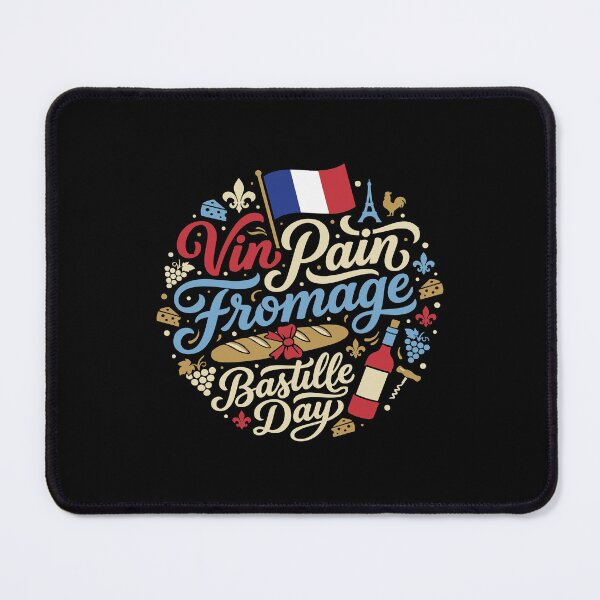 Item preview, Vin Pain Fromage Bastille Day French Culture designed and sold by AntiqueImages.