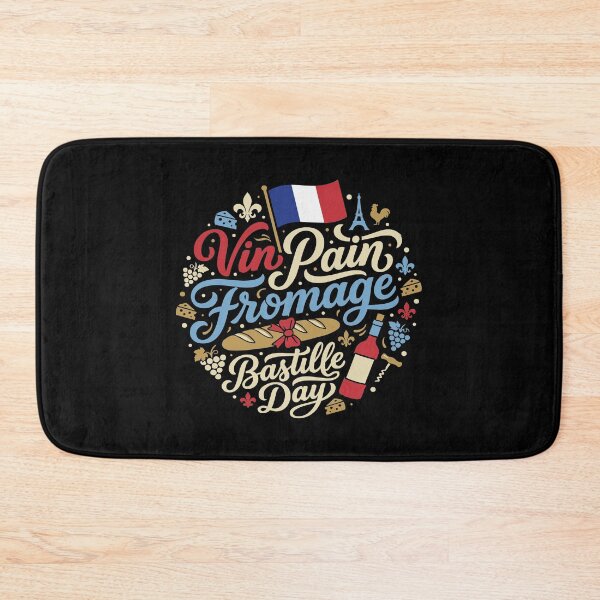 Item preview, Vin Pain Fromage Bastille Day French Culture designed and sold by AntiqueImages.