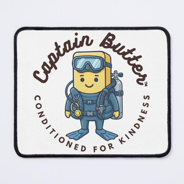 Item preview, Captain Butter Scuba Diver — Cute Underwater Food Character Kids Art | Conditioned For Kindness designed and sold by monolithstudio.
