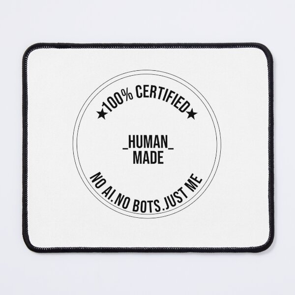 Item preview, 100% Human Made - Certified No AI Funny Artist Designer Anti AI Gift designed and sold by navygandesign.