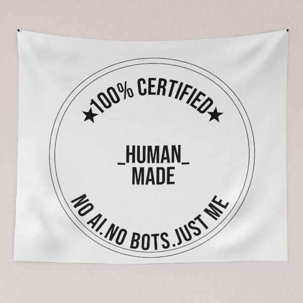 Item preview,  100% Human Made - Certified No AI Funny Artist Designer Anti AI Gift designed and sold by navygandesign.